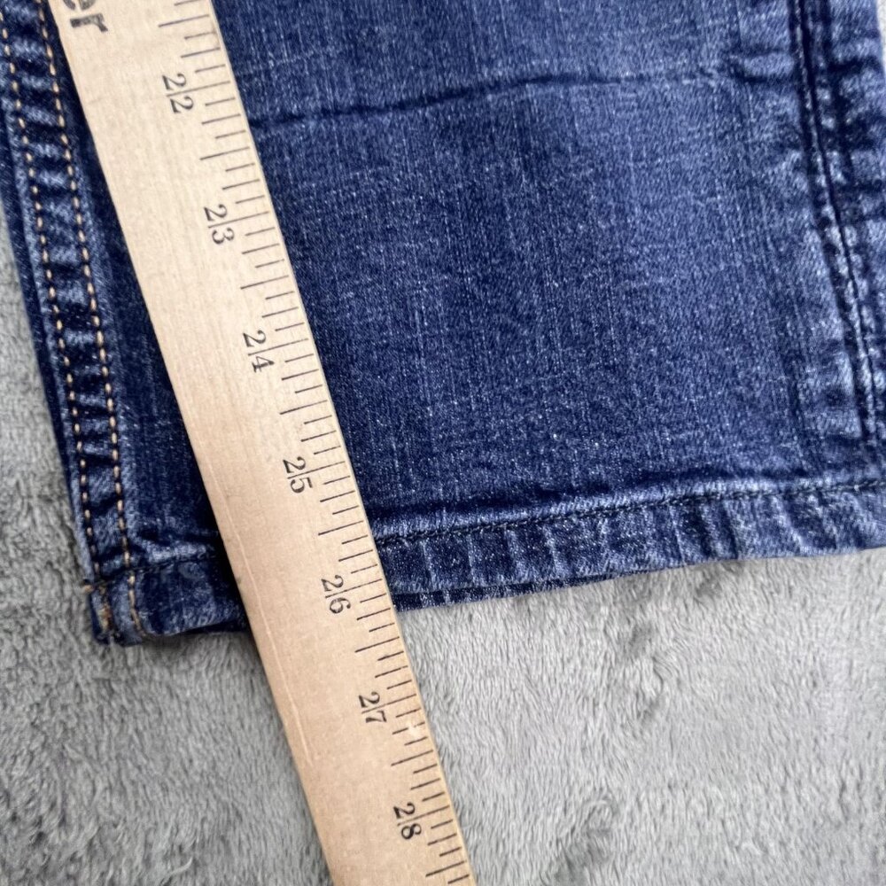 Banana Republic Jeans Womens 8 Blue Stretch Denim Straight Leg Classic Fit Pants - Picture 15 of 16